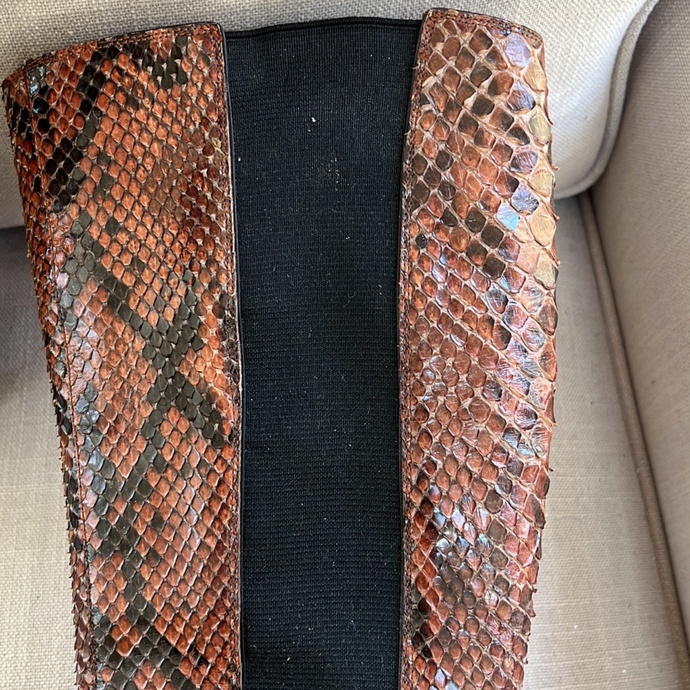 Dolce & Gabbana Genuine Snakeskin Boots Size 37 - Picture 2 of 9